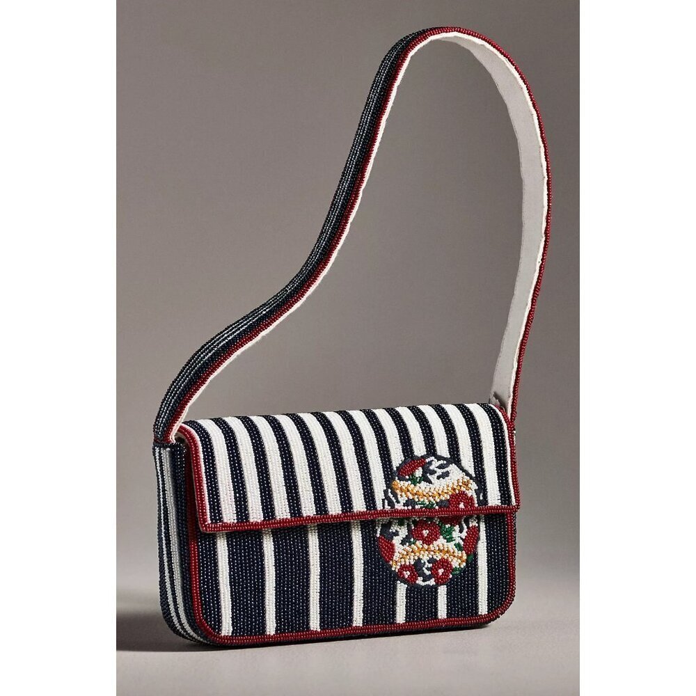 The Fiona Beaded Bag: Icon Edition Baseball